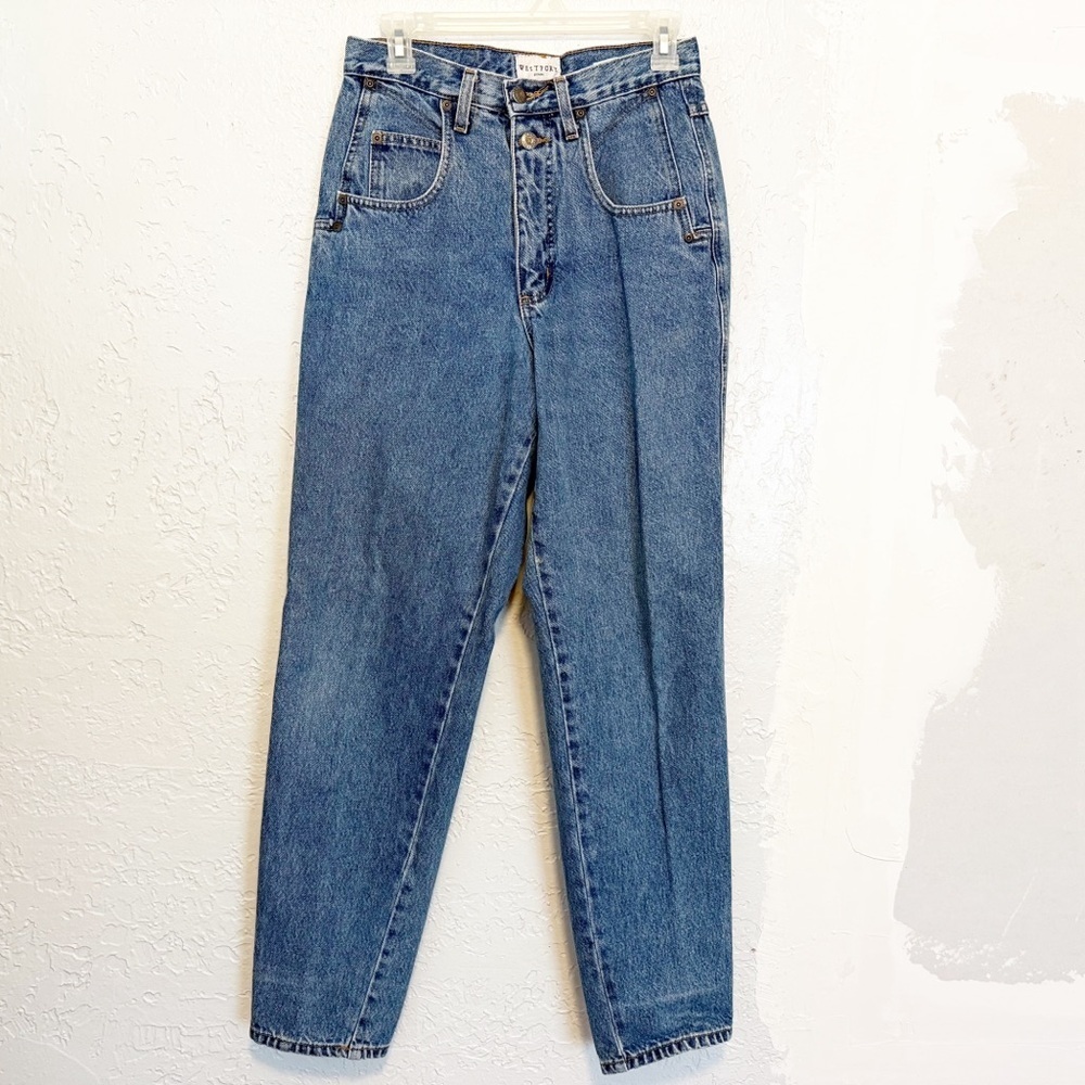 Vintage 90s Westport medium wash denim pants size 8